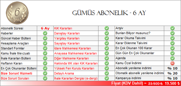 Abonelik Trleri - Gm Abonelik